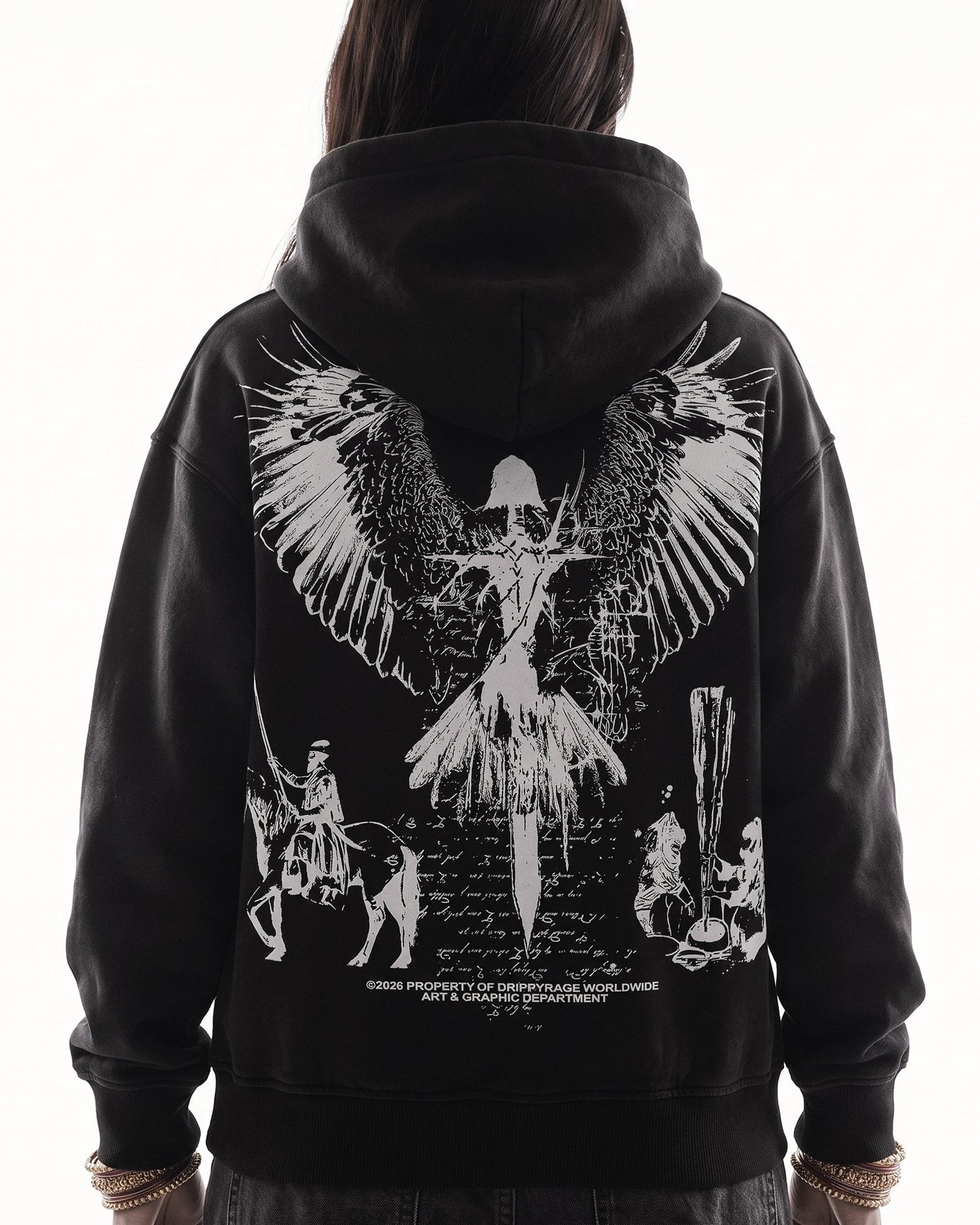 BAAJ DISTRESSED WASHED HOODIE