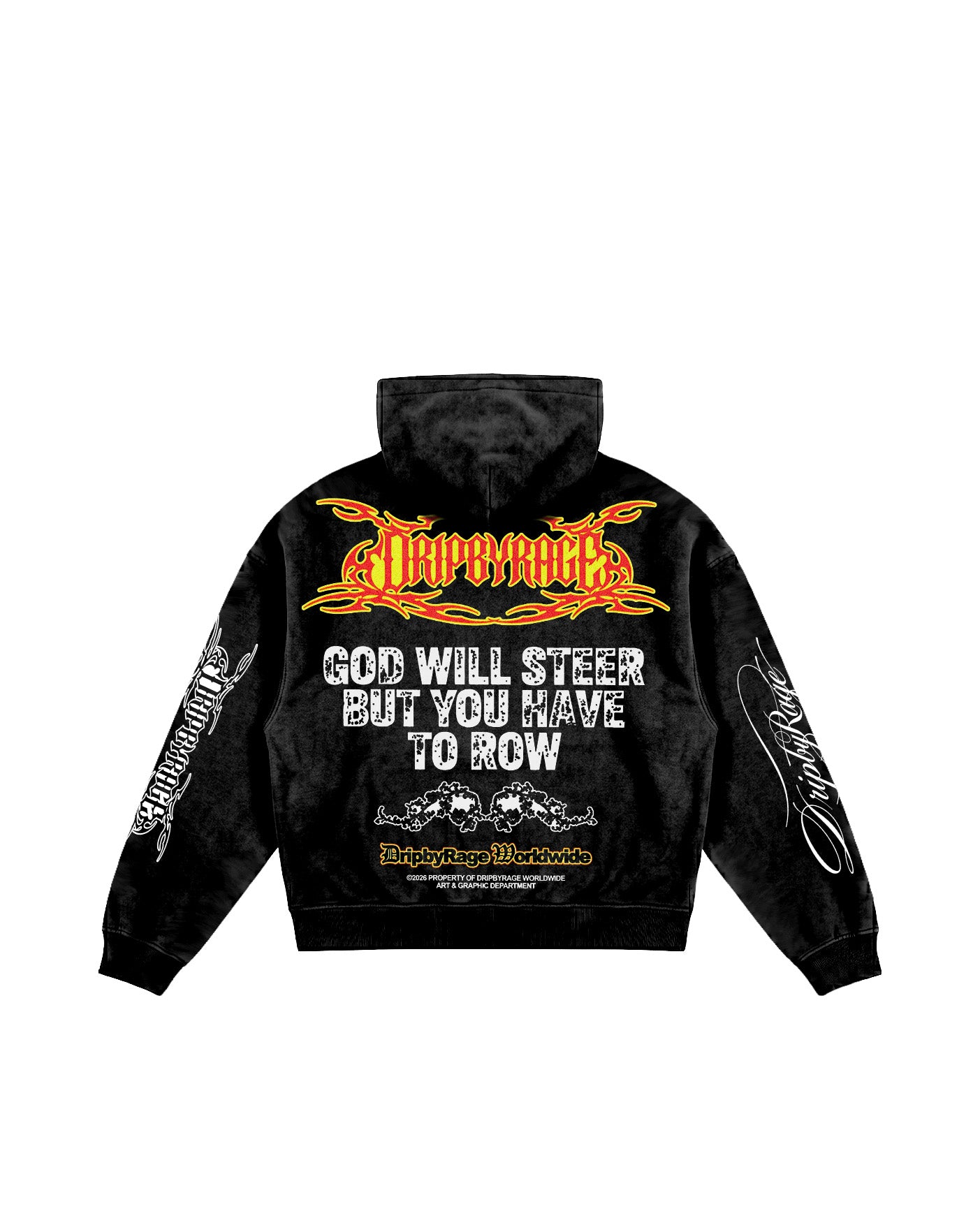 DOUBLE PRAYER OVERSIZED HOODIE