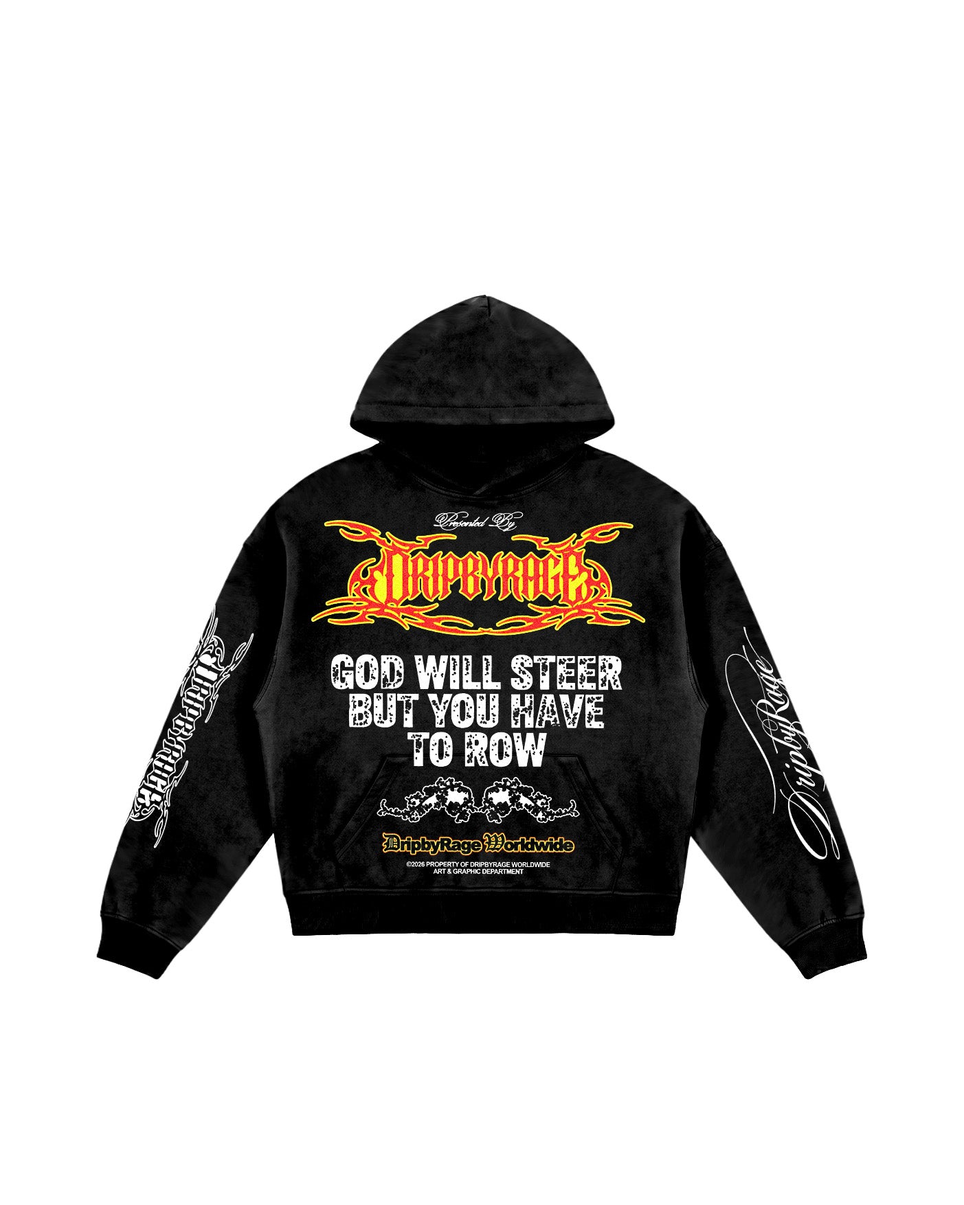 DOUBLE PRAYER OVERSIZED HOODIE