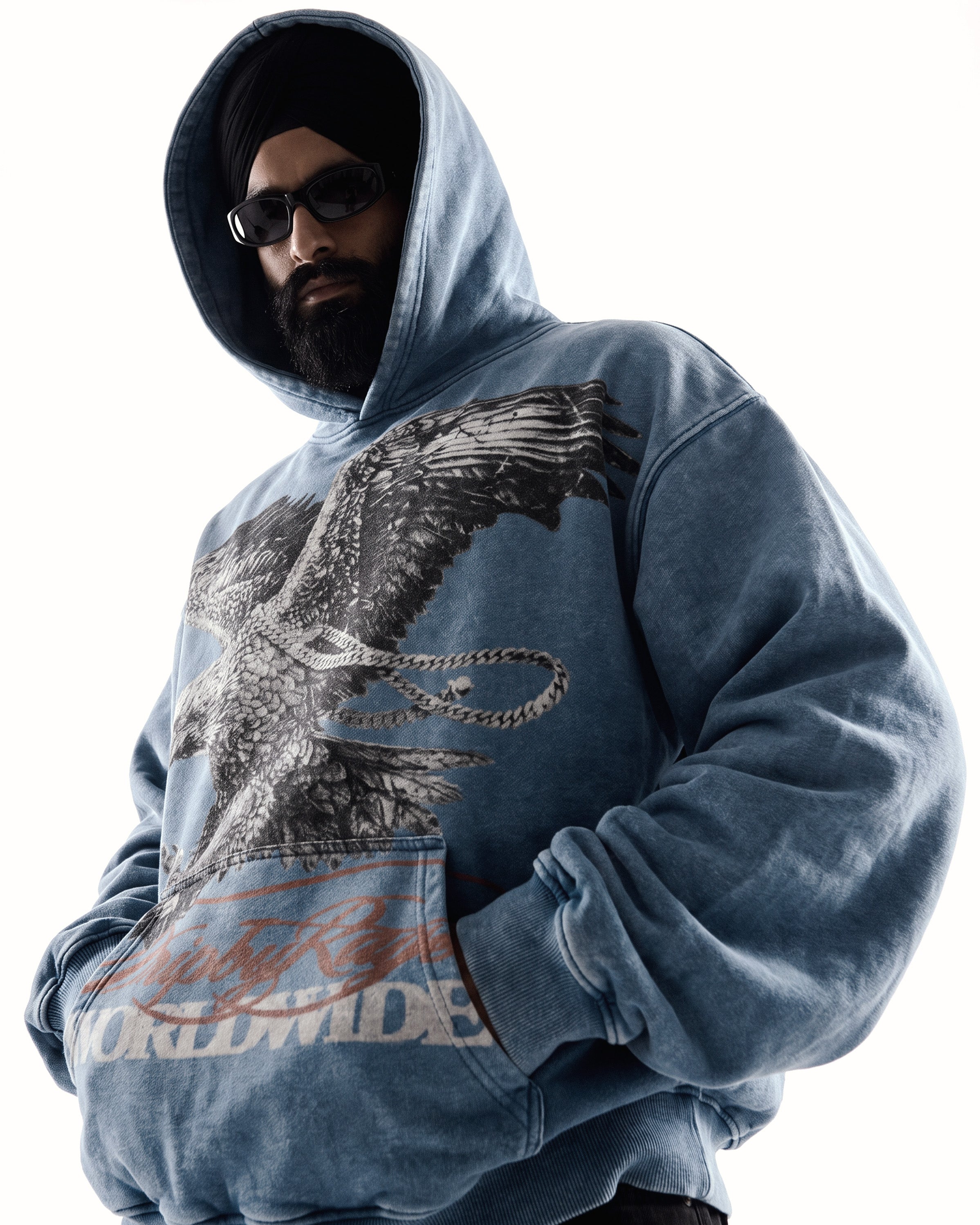 VVS BAAJ OVERSIZED WASHED HOODIE