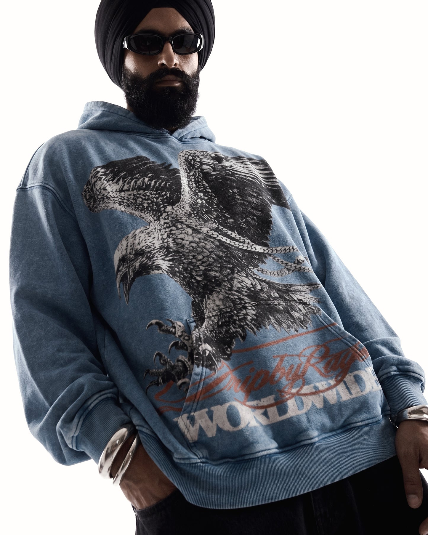 VVS BAAJ OVERSIZED WASHED HOODIE