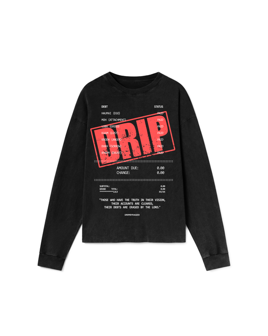 DEBTS OVERSIZED FADED LONG SLEEVE