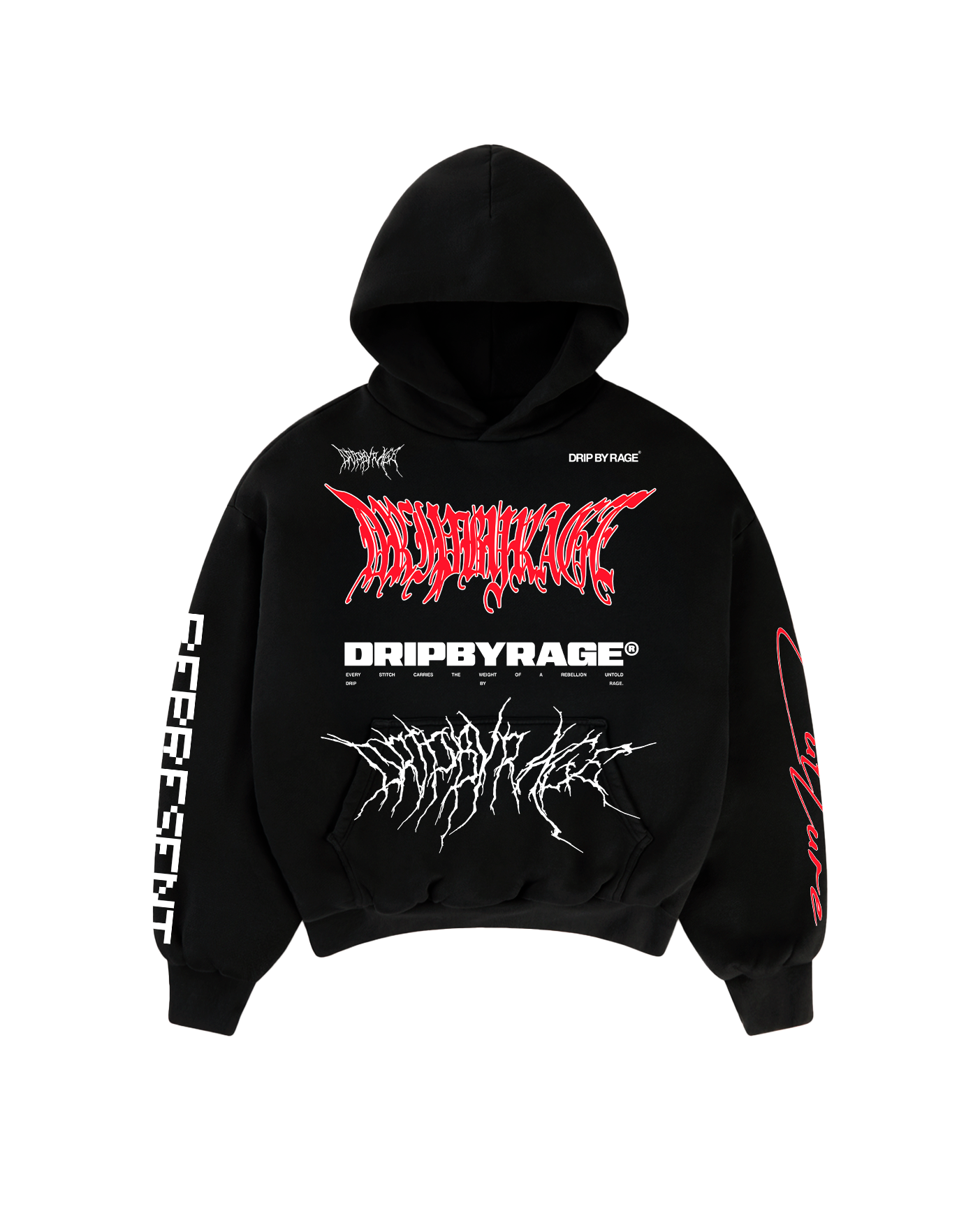 RAGE RACING V2 SUN FADED BOXY HOODIE