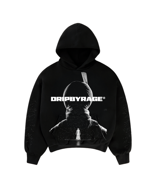 AURA STAR BIG PRINT BOXY HOODIE