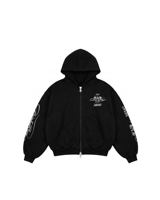 TILL DEATH ZIP-UP HOODIE