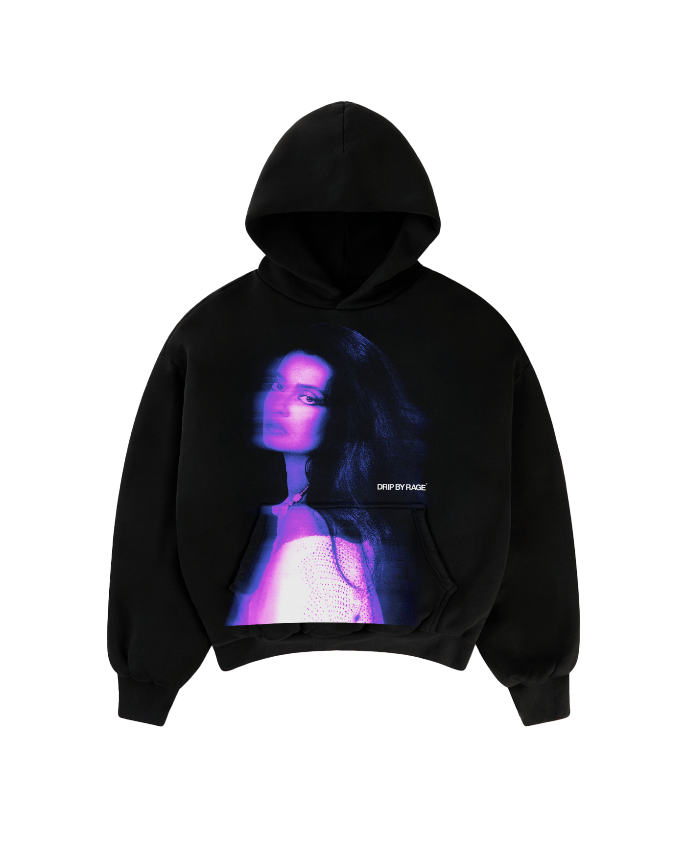REKHA BIG PRINT BOXY HOODIE