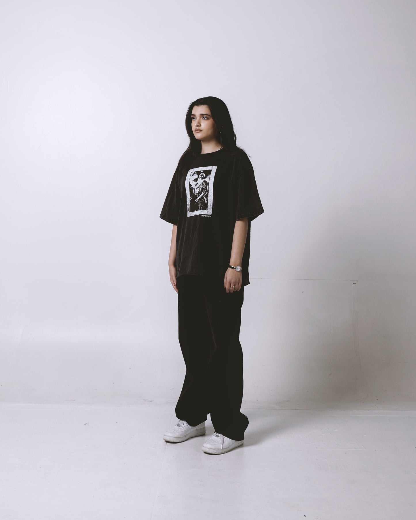 GOD WILL STEER OVERSIZED FADED T-SHIRT