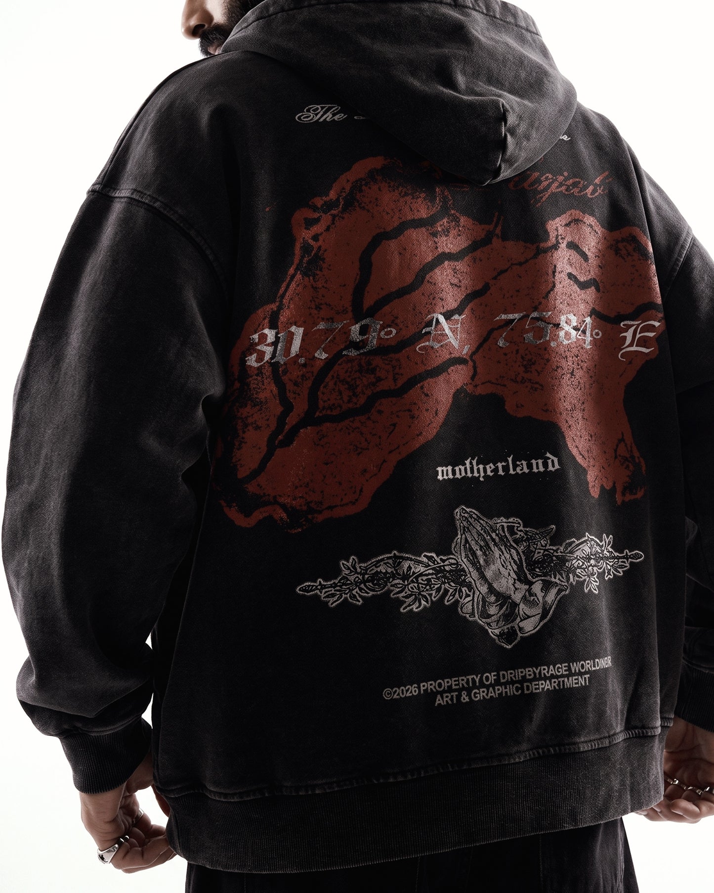 PANJAB BLOOD ZIP-UP HOODIE