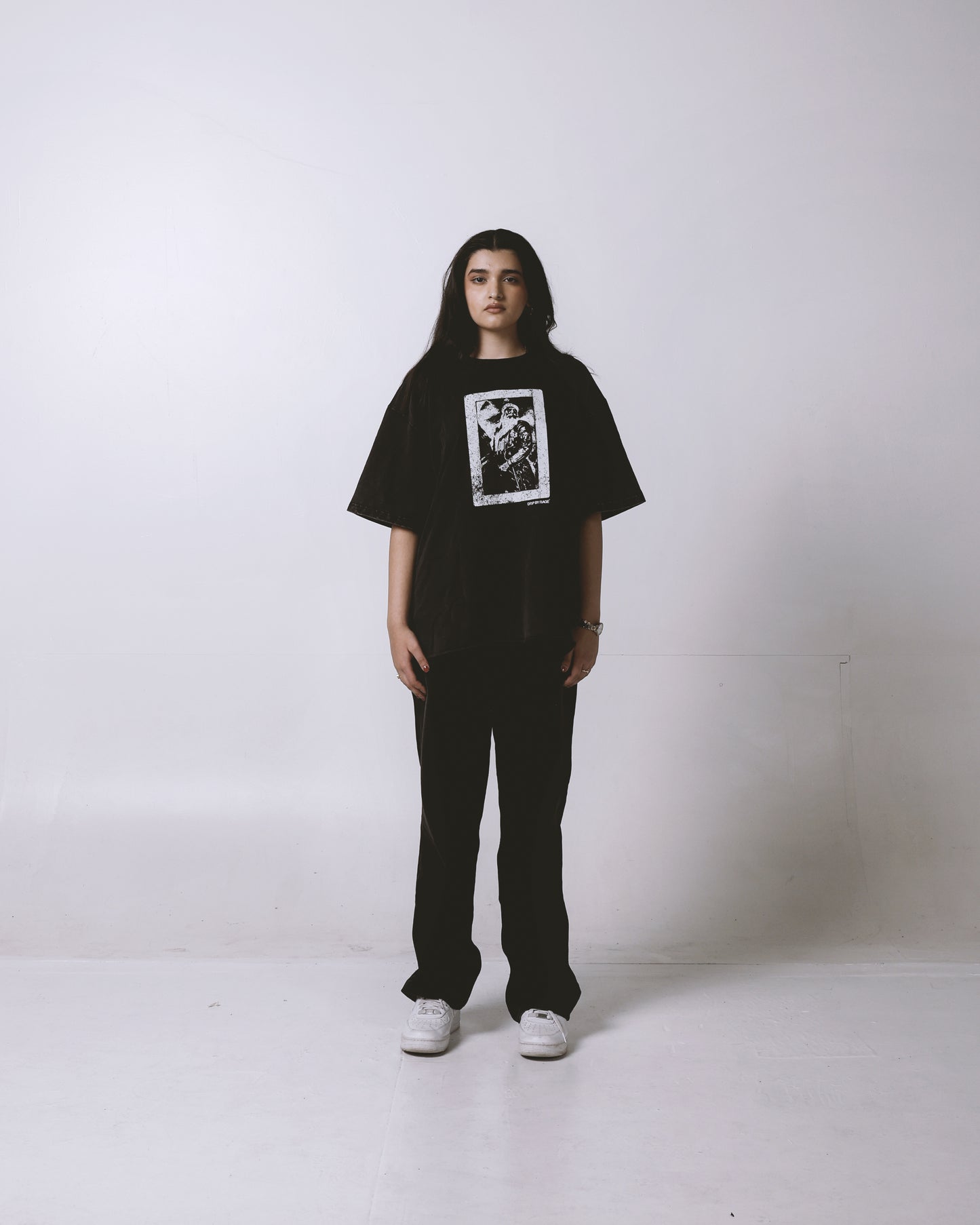 GOD WILL STEER OVERSIZED FADED T-SHIRT