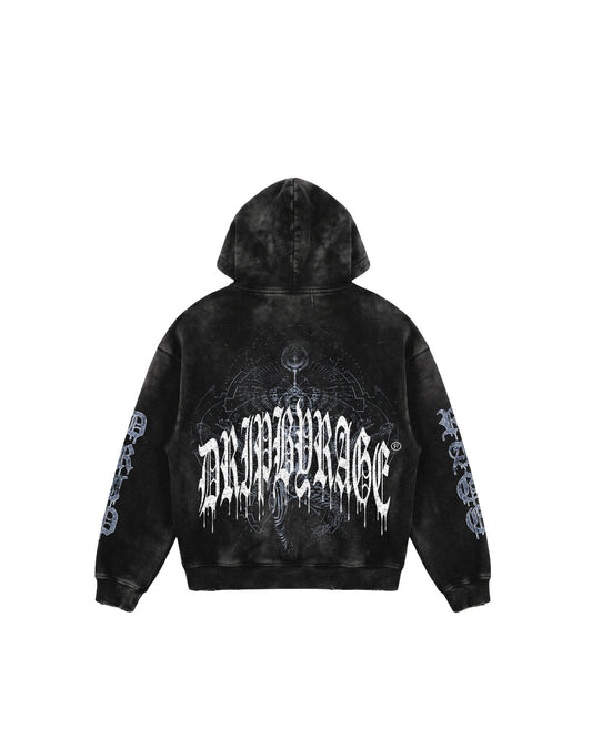 AWAKENING ZIP-UP FADED HOODIE