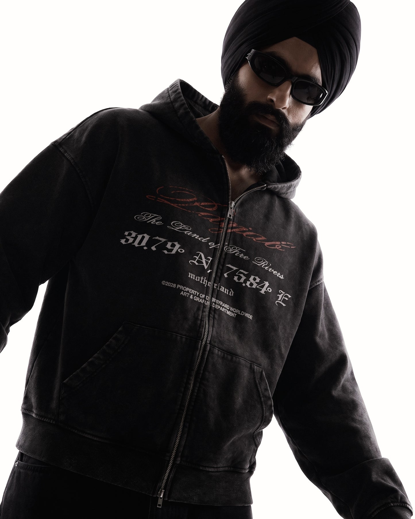 PANJAB BLOOD ZIP-UP HOODIE
