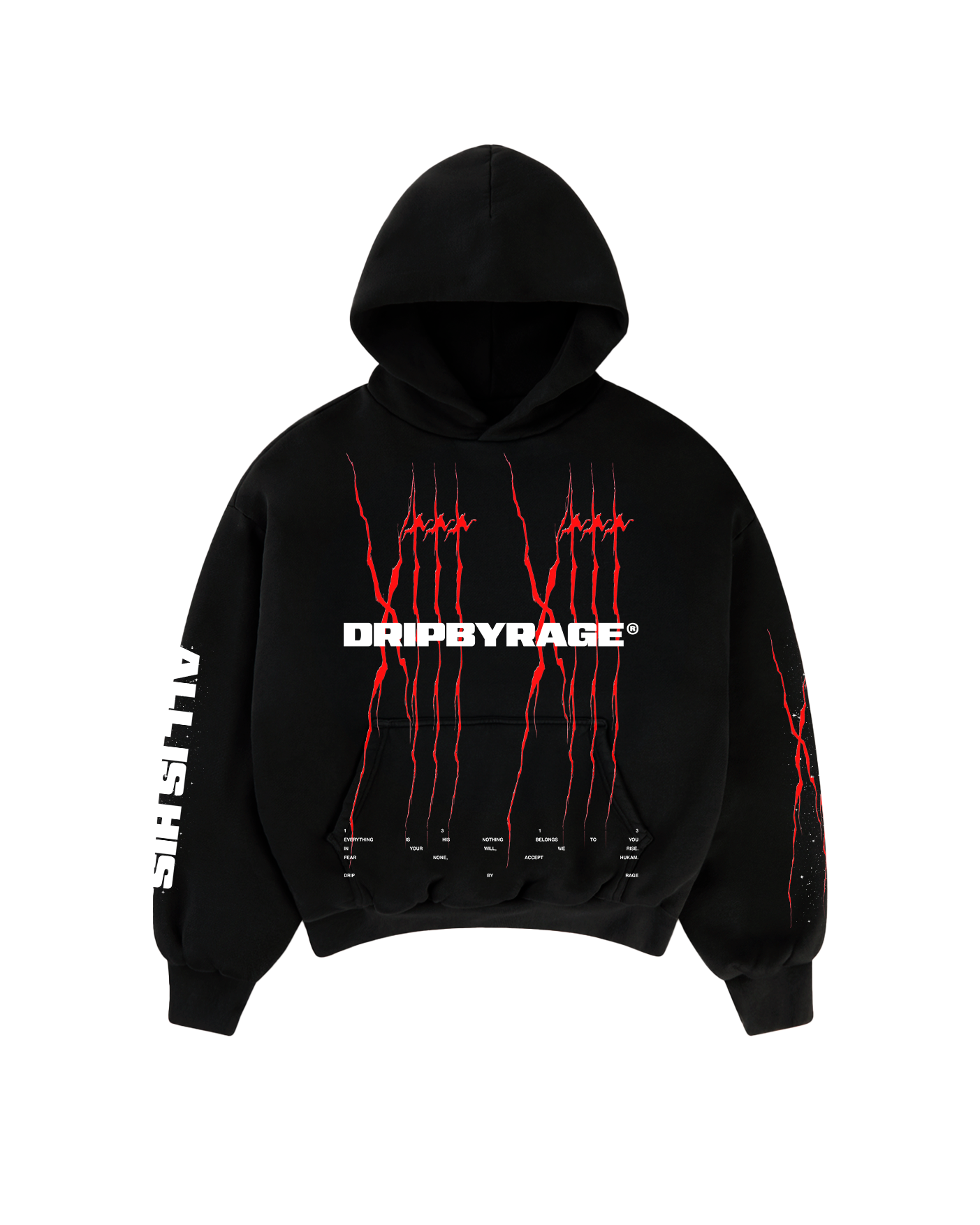 1313: ALL IS HIS SUN FADED BOXY HOODIE