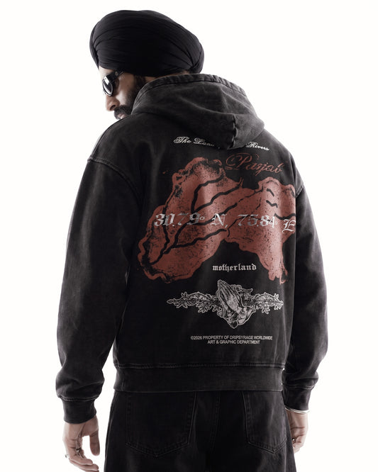 PANJAB BLOOD ZIP-UP HOODIE