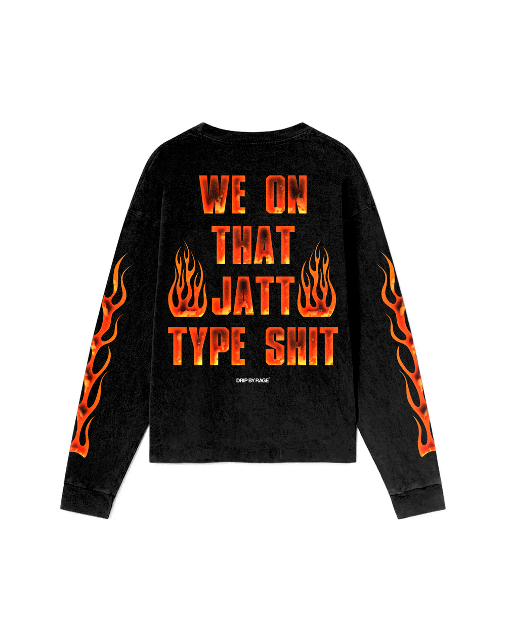 JATT TYPE SHIT OVERSIZED LONG SLEEVE T-SHIRT