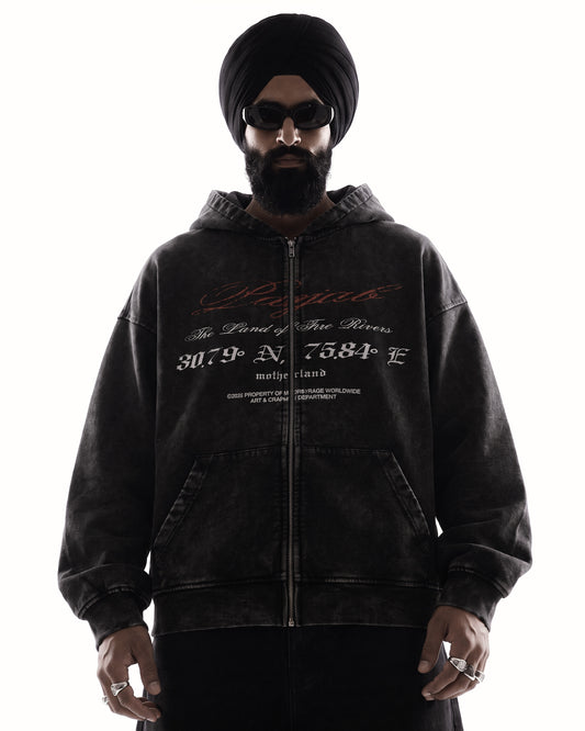 PANJAB BLOOD ZIP-UP HOODIE