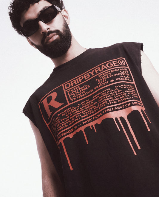 R RATED 380GSM BOXY TANK TOP