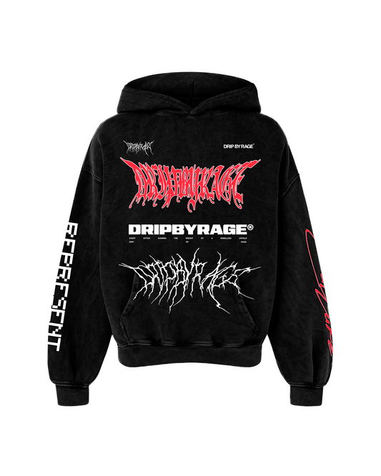 RAGE RACING V2 FADED HOODIE