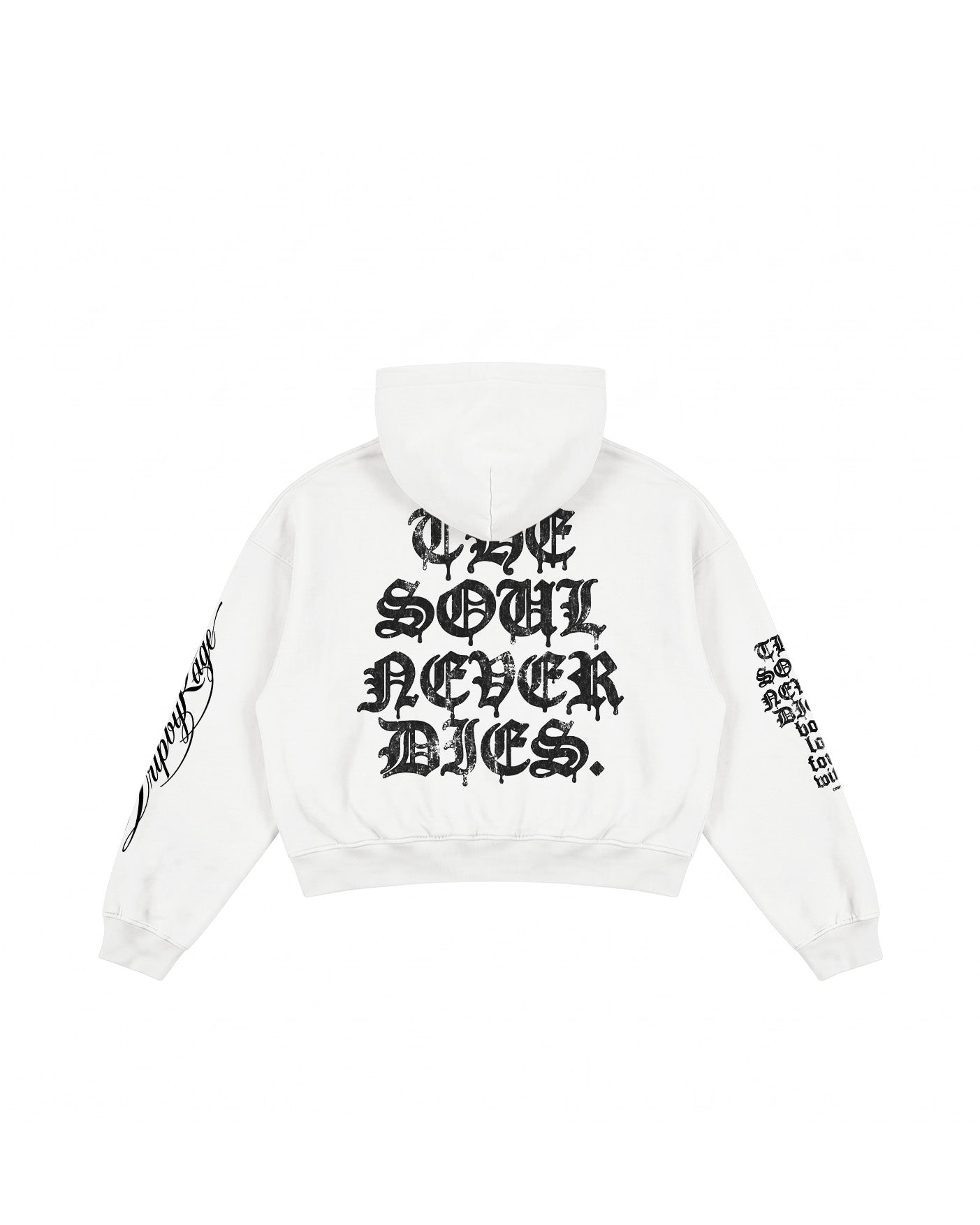 SOUL NEVER DIES BOXY HOODIE