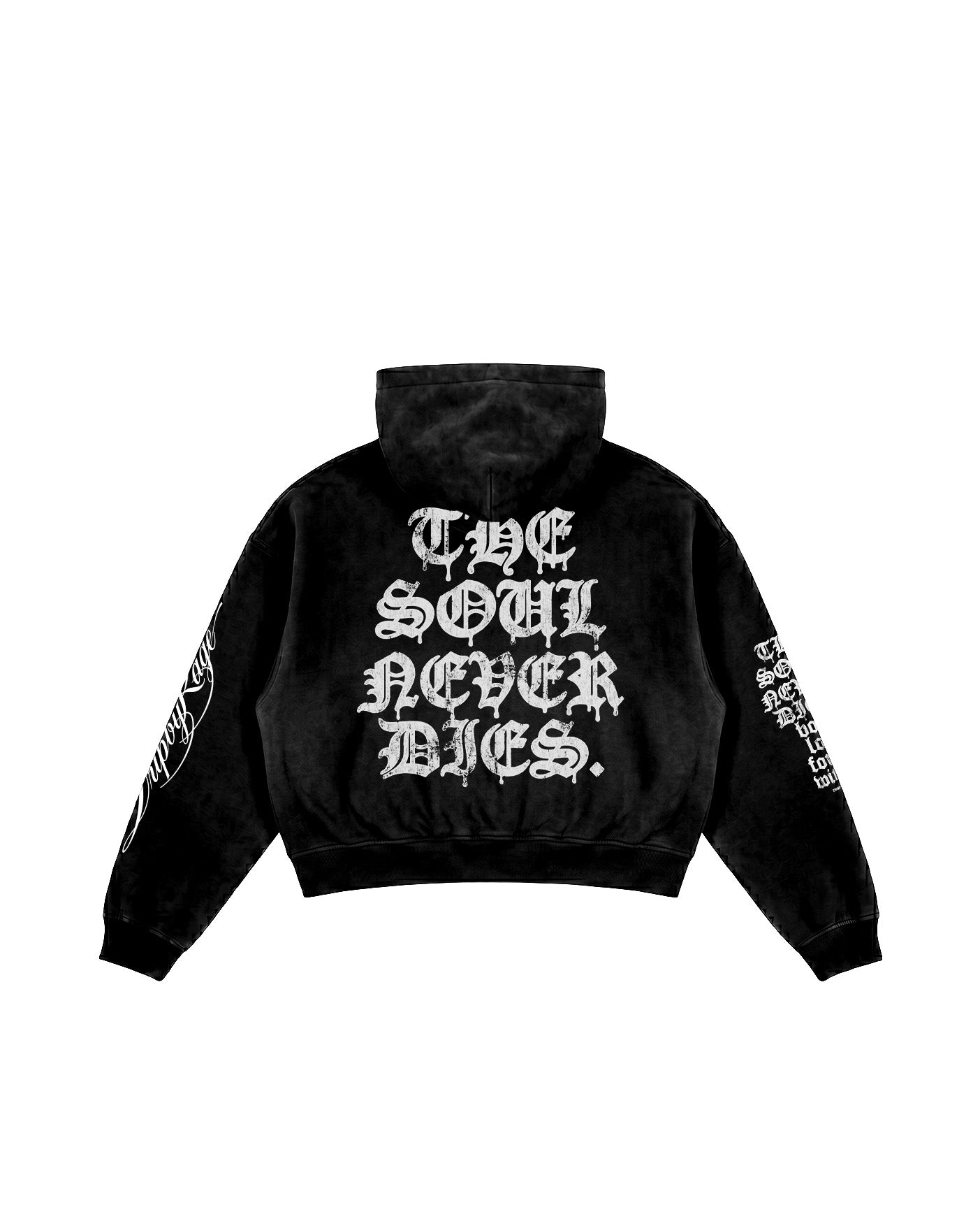 SOUL NEVER DIES BOXY HOODIE