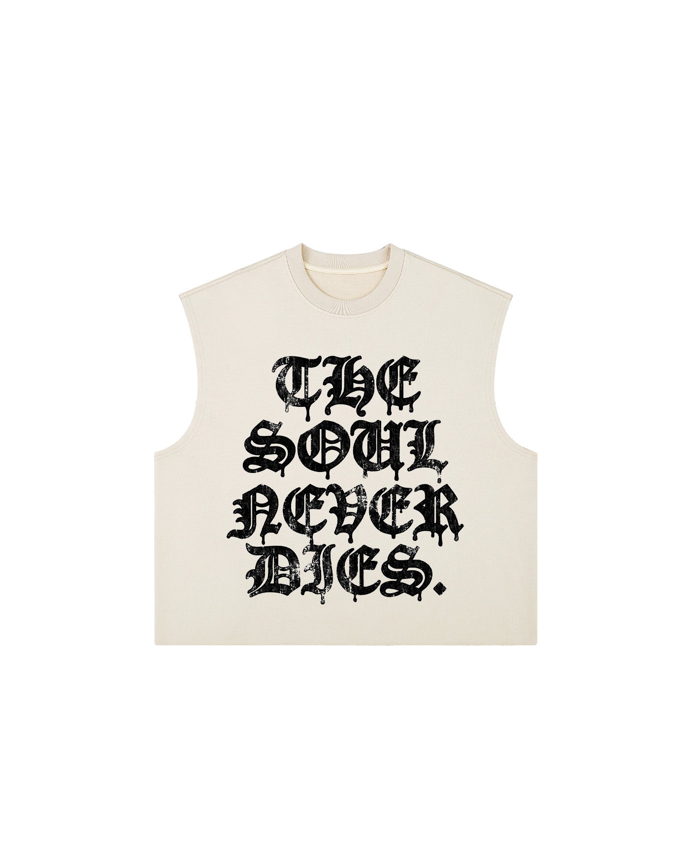 SOUL NEVER DIES HEAVYWEIGHT BOXY TANK TOP