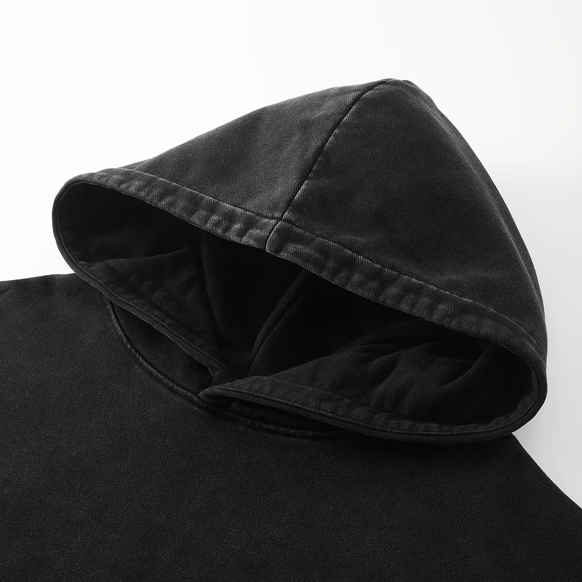 UNFUCKWITHABLE OVERSIZED FADED HOODIE BLACK