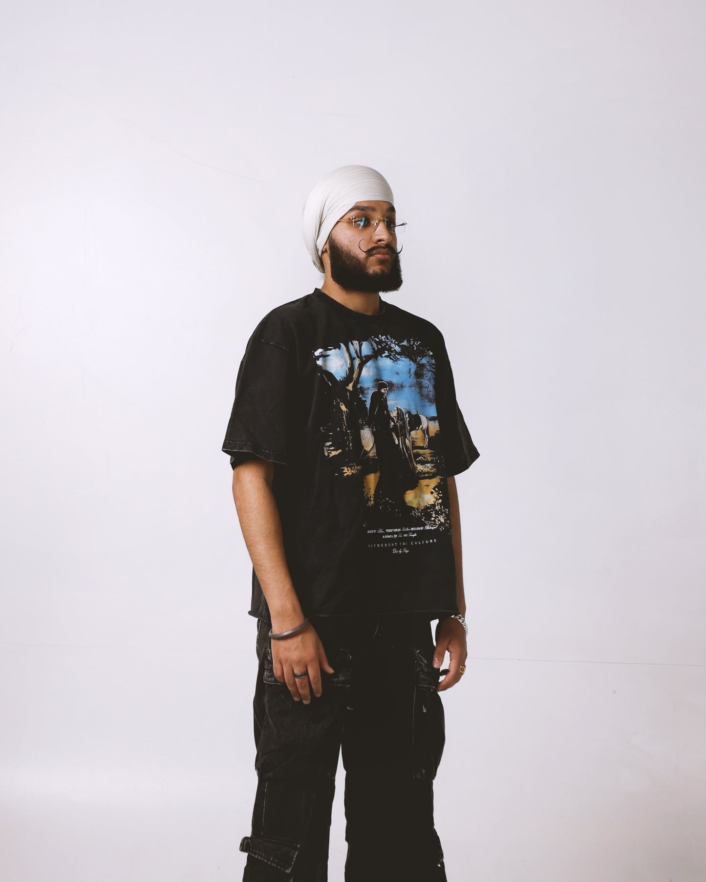 MIRZA SAHIBA OVERSIZED FADED T-SHIRT