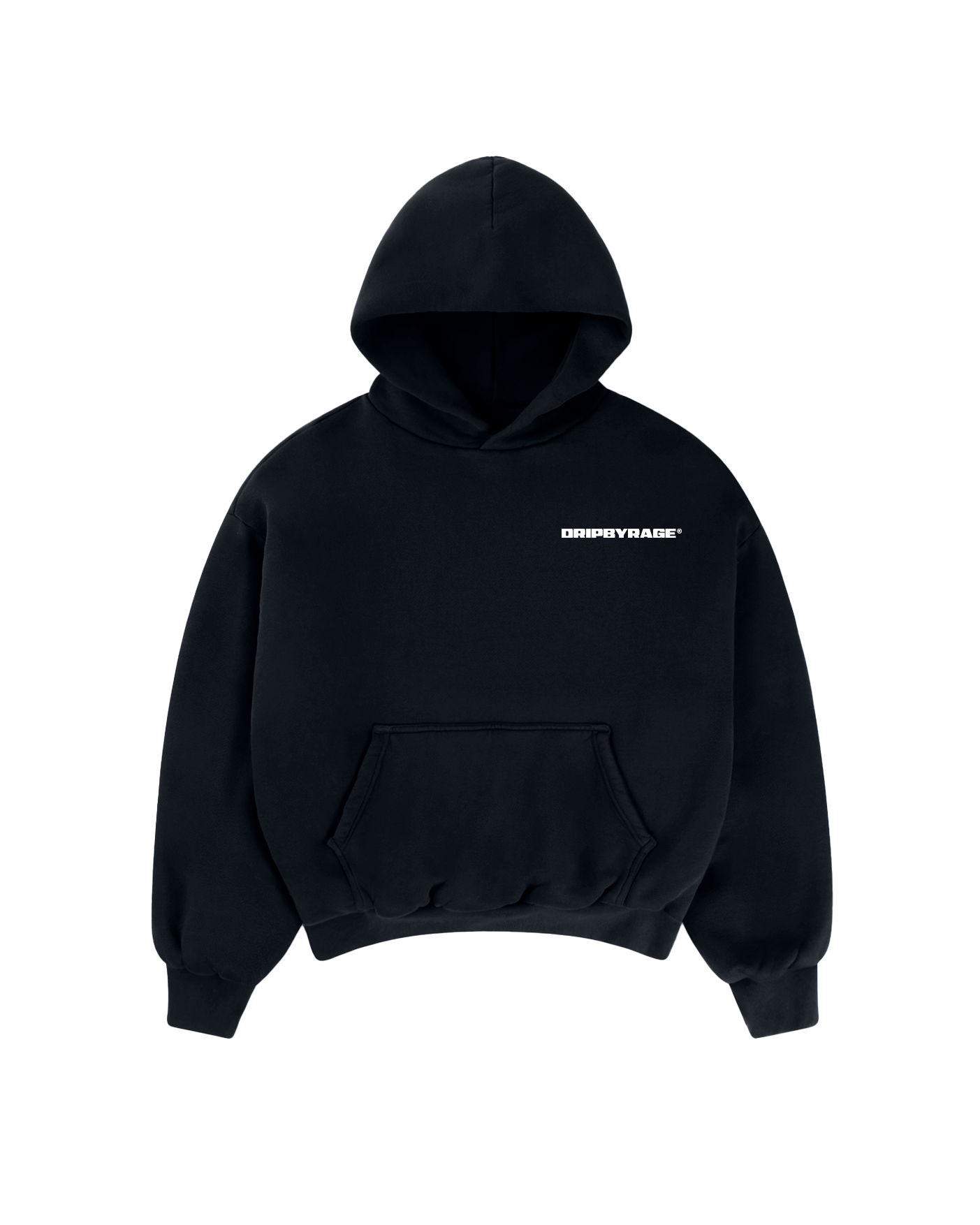 NAVY BLUE HEAVY BOXY HOODIE