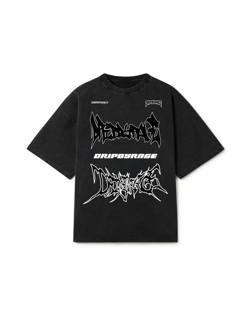 RAGE RACING OVERSIZED FADED T-SHIRT