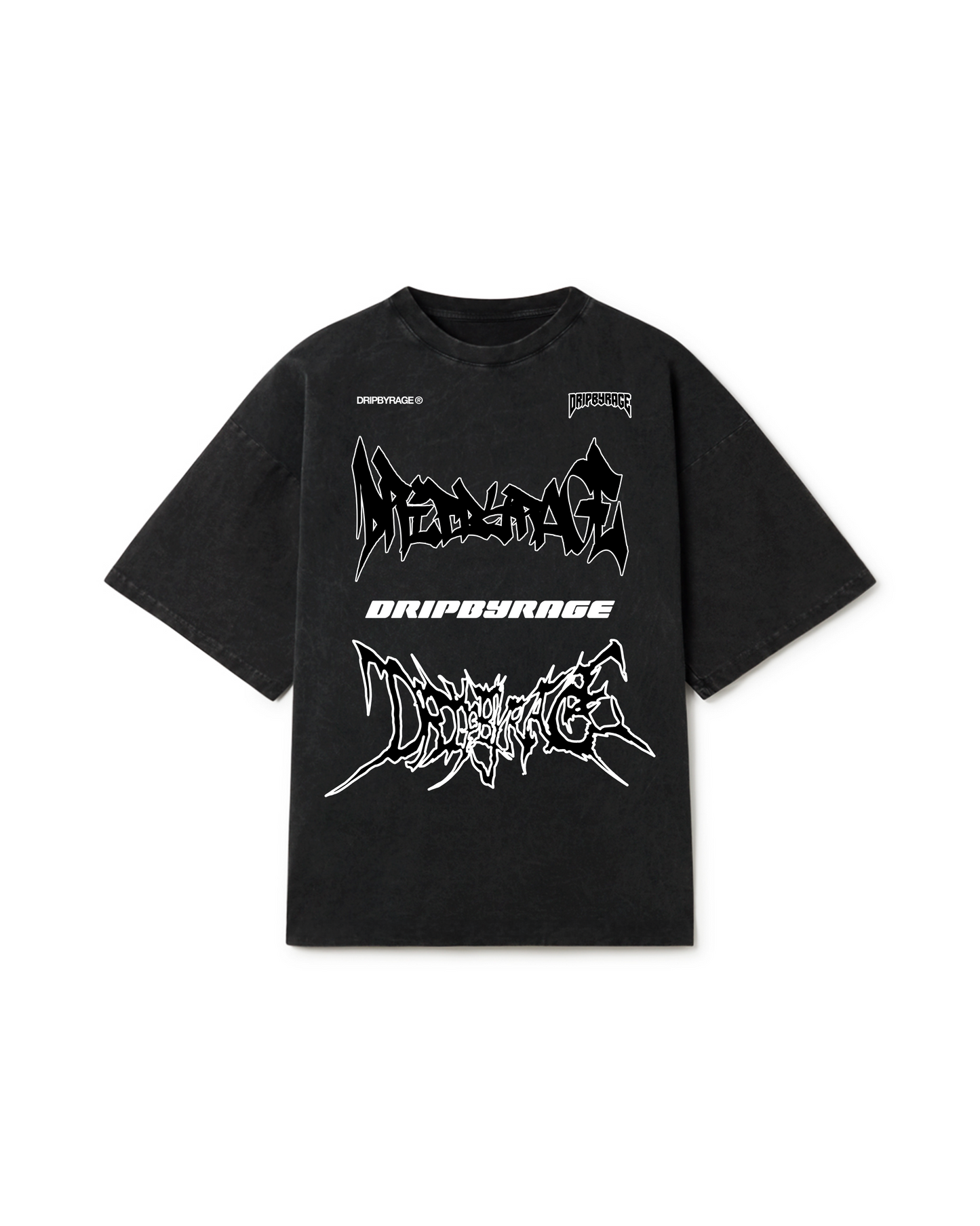 RAGE RACING OVERSIZED FADED T-SHIRT