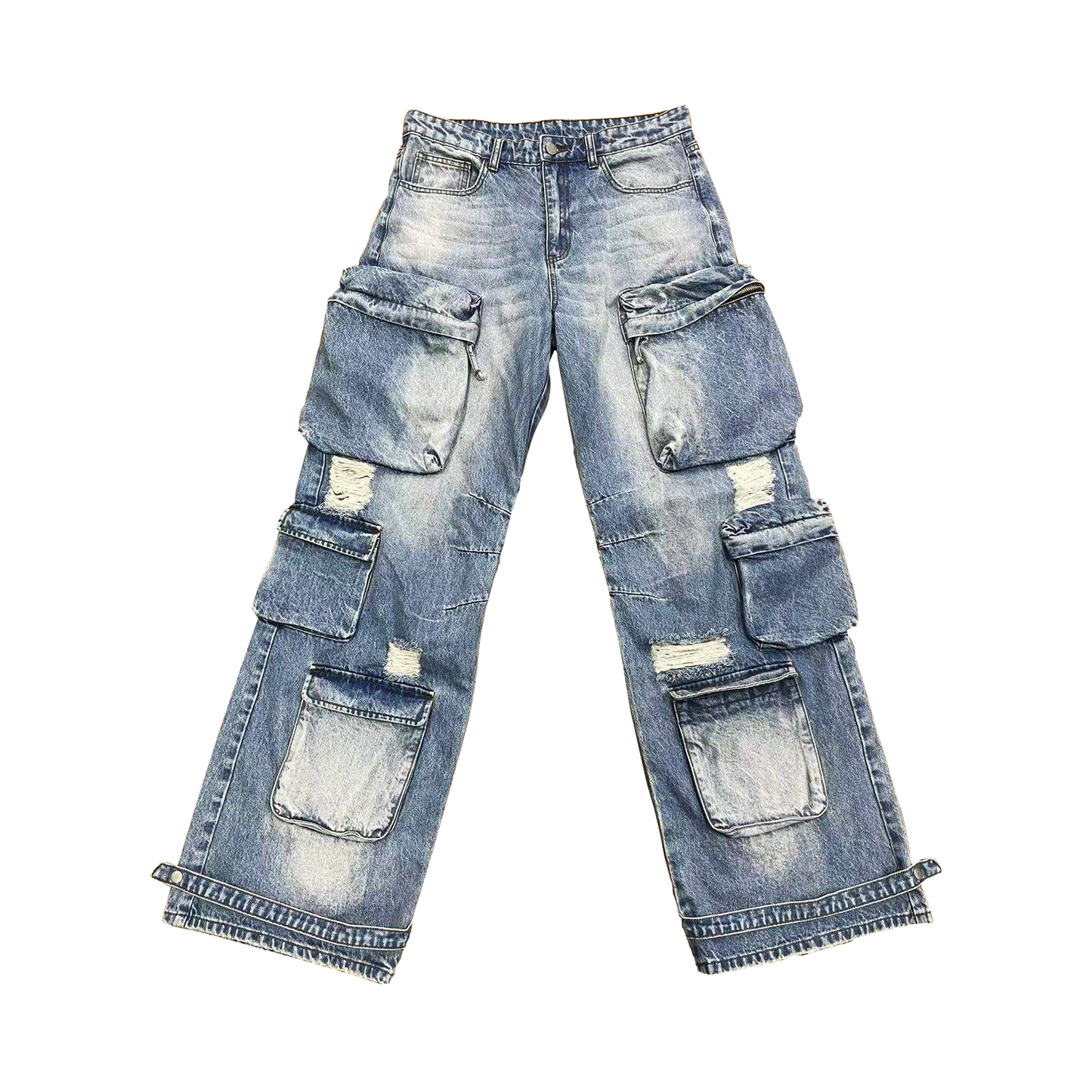 DISTRESSED CARGO DENIM