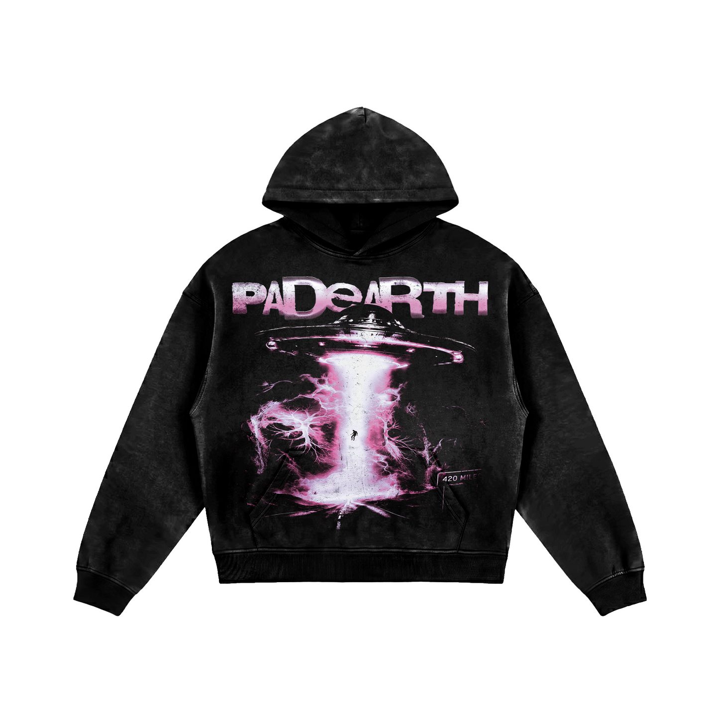 420 MILES FADED OVERSIZED HOODIE