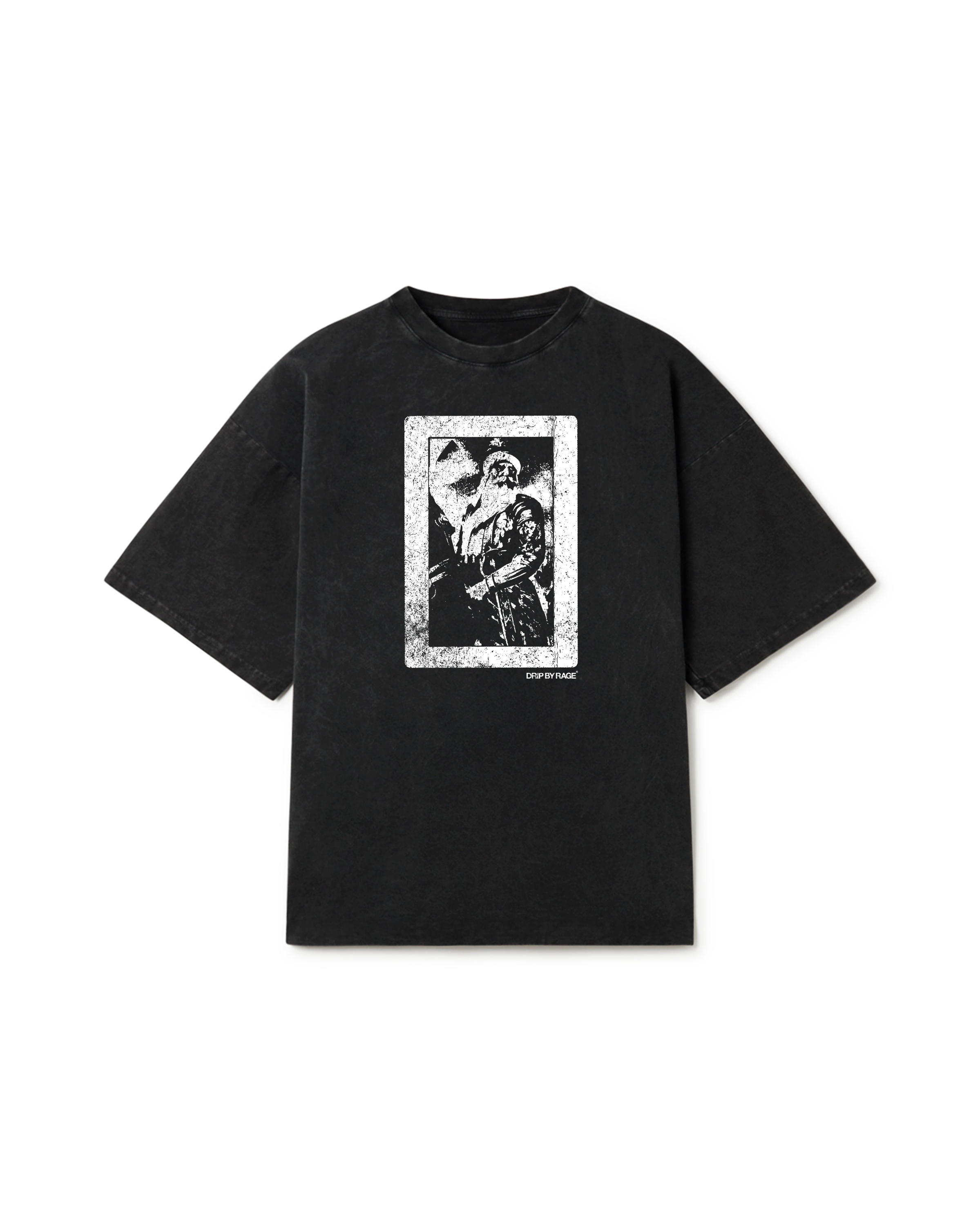 GOD WILL STEER OVERSIZED FADED T-SHIRT