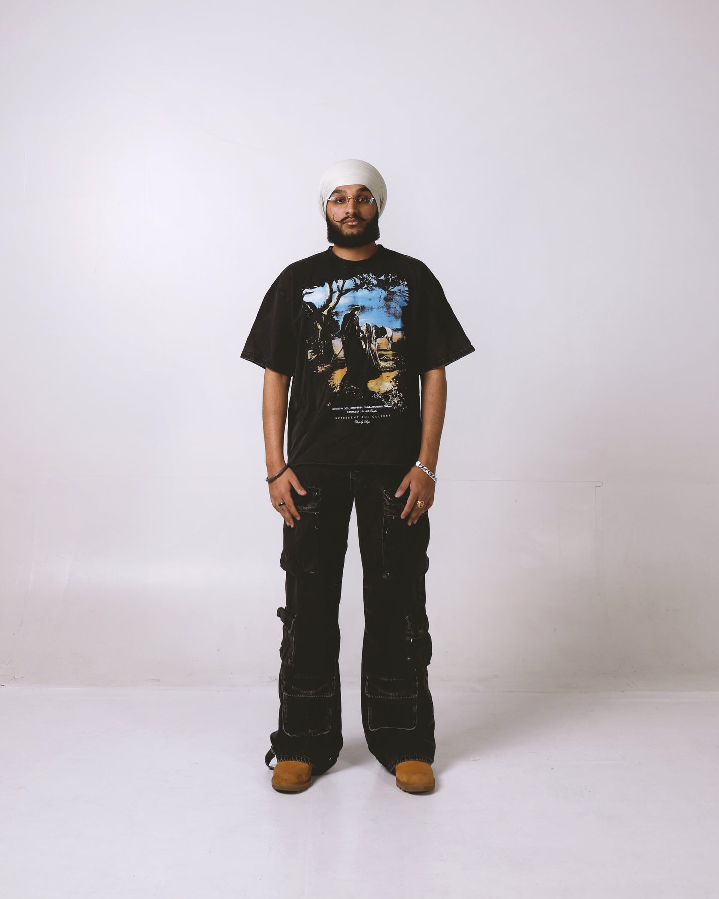 MIRZA SAHIBA OVERSIZED FADED T-SHIRT