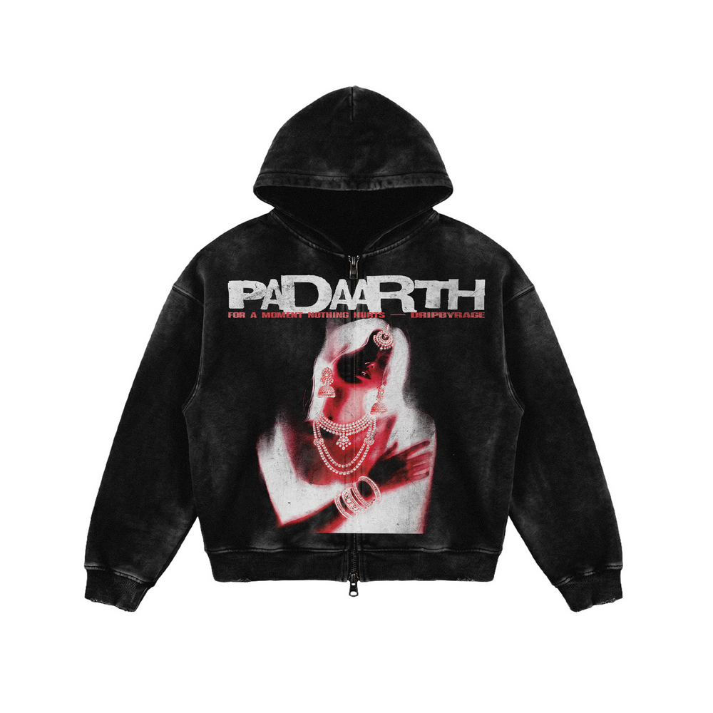 EUPHORIA FADED ZIP-UP HOODIE