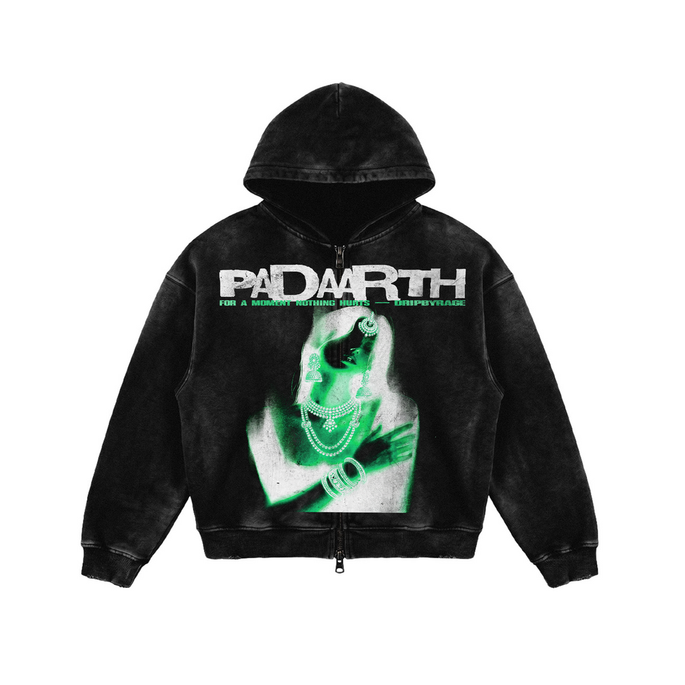 EUPHORIA FADED ZIP-UP HOODIE