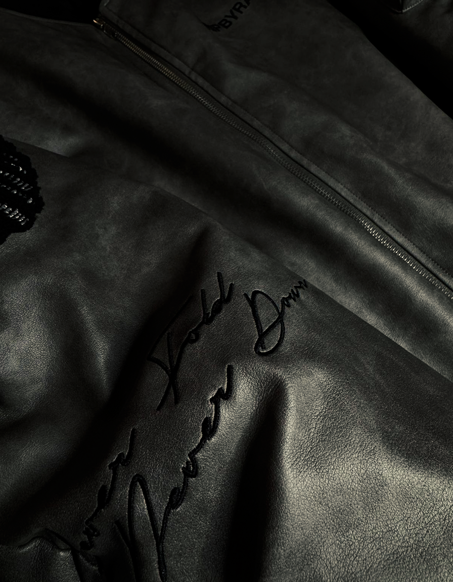 Never Fold Grey Bomber Jacket