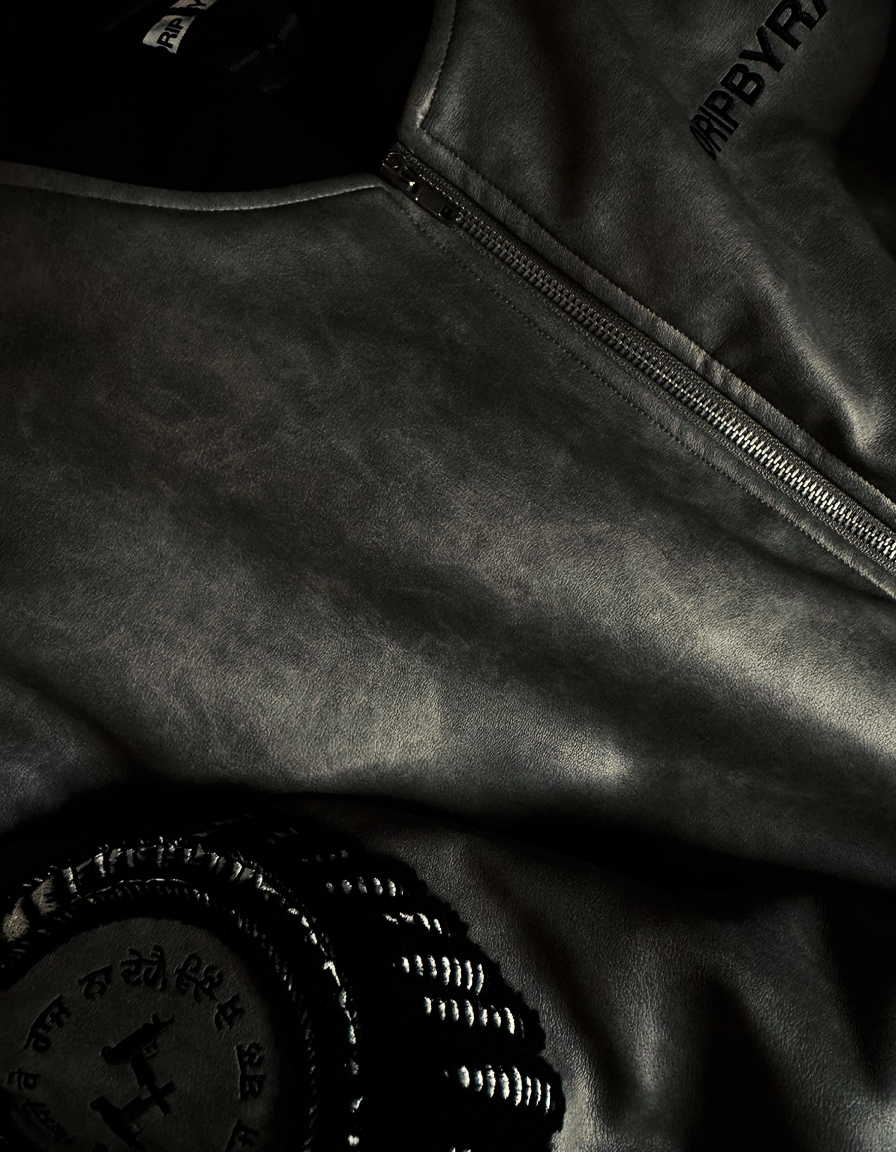 Never Fold Grey Bomber Jacket