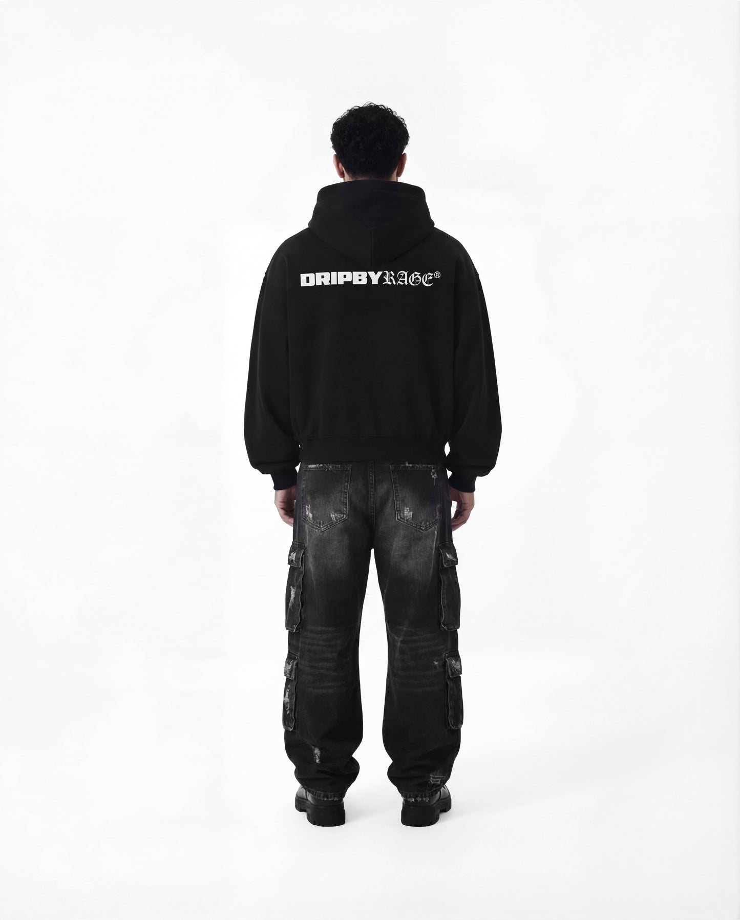 CHROME RAGE BOXY FLEECE HOODIE