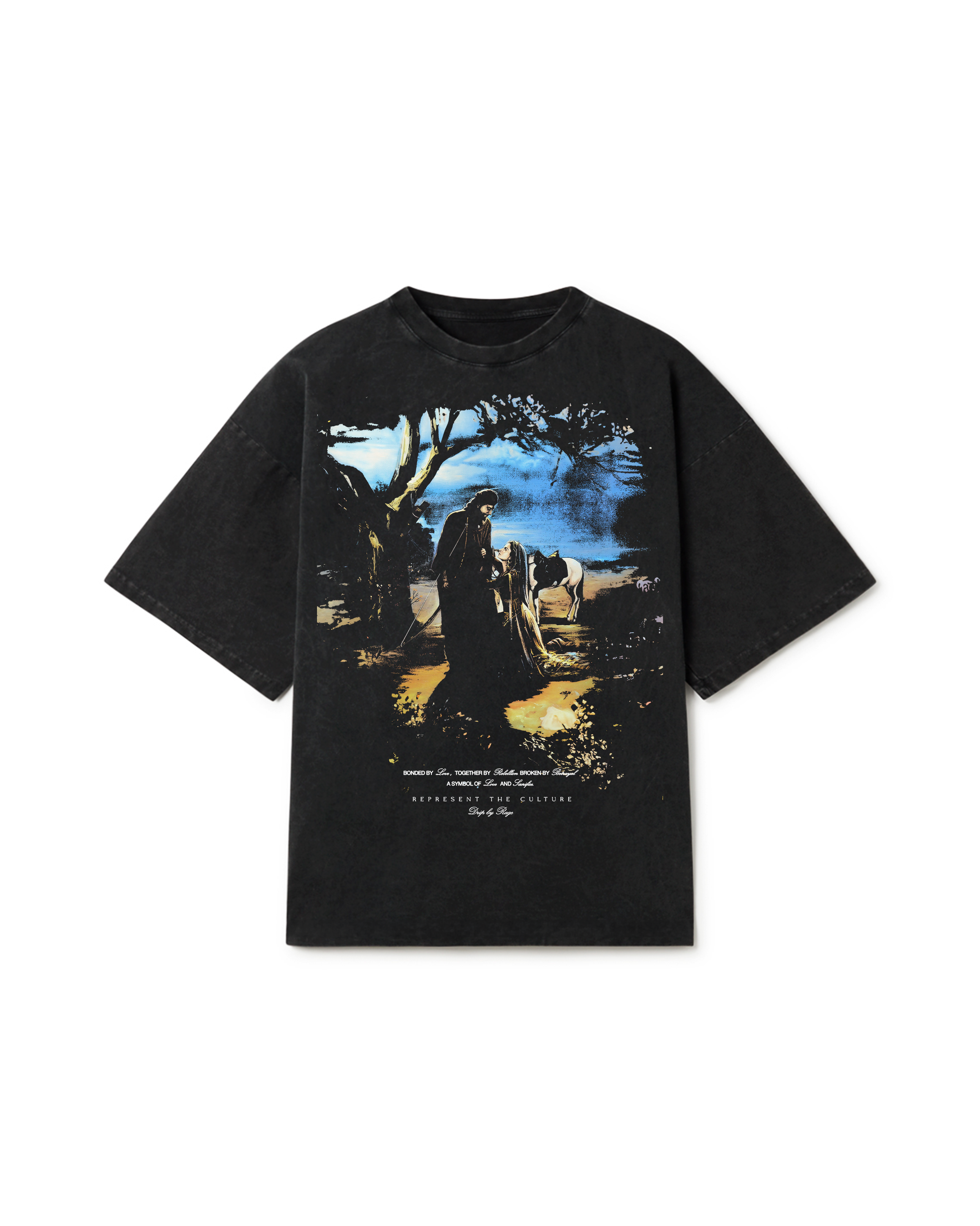 MIRZA SAHIBA OVERSIZED FADED T-SHIRT