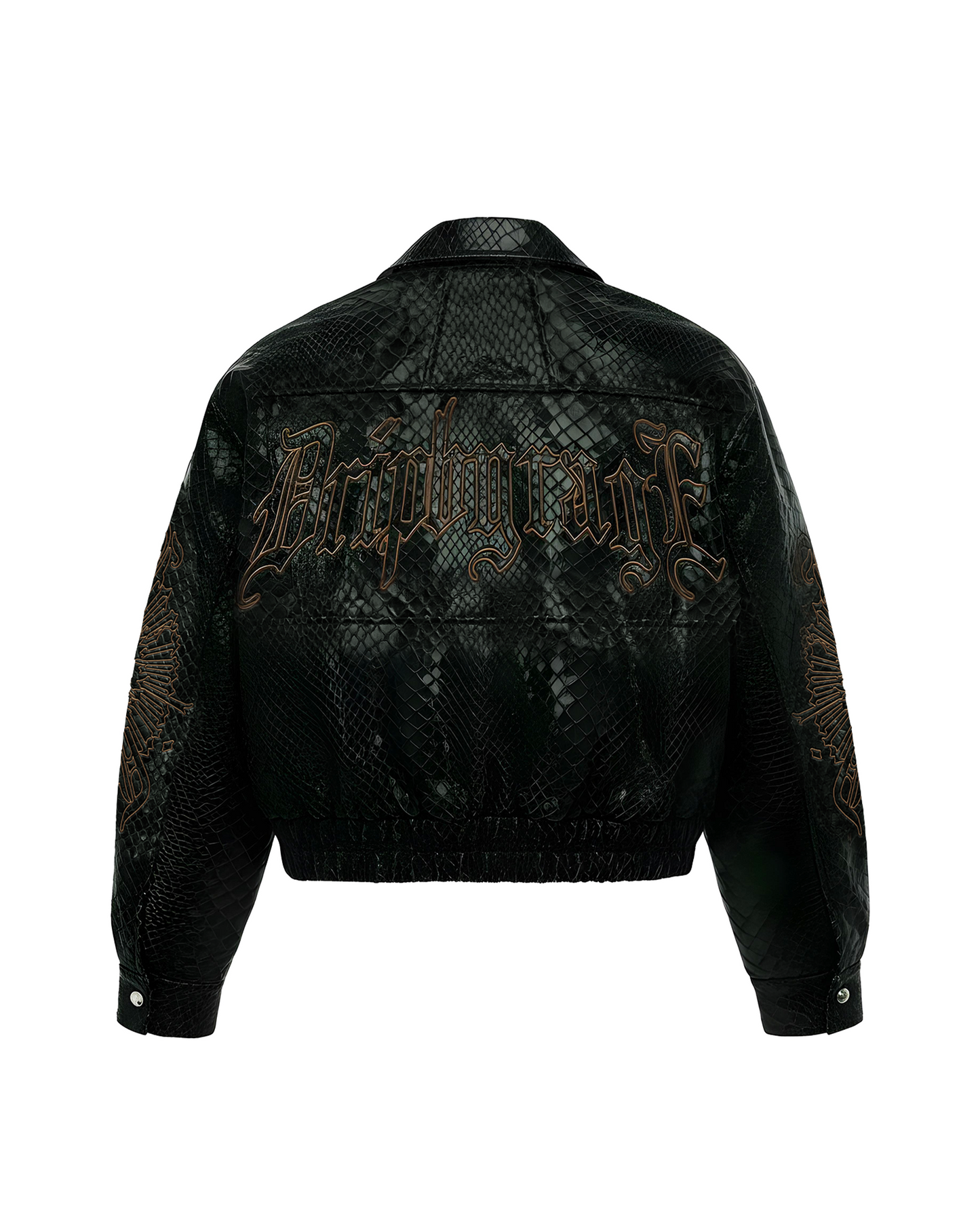 Snakeskin Leather Jacket