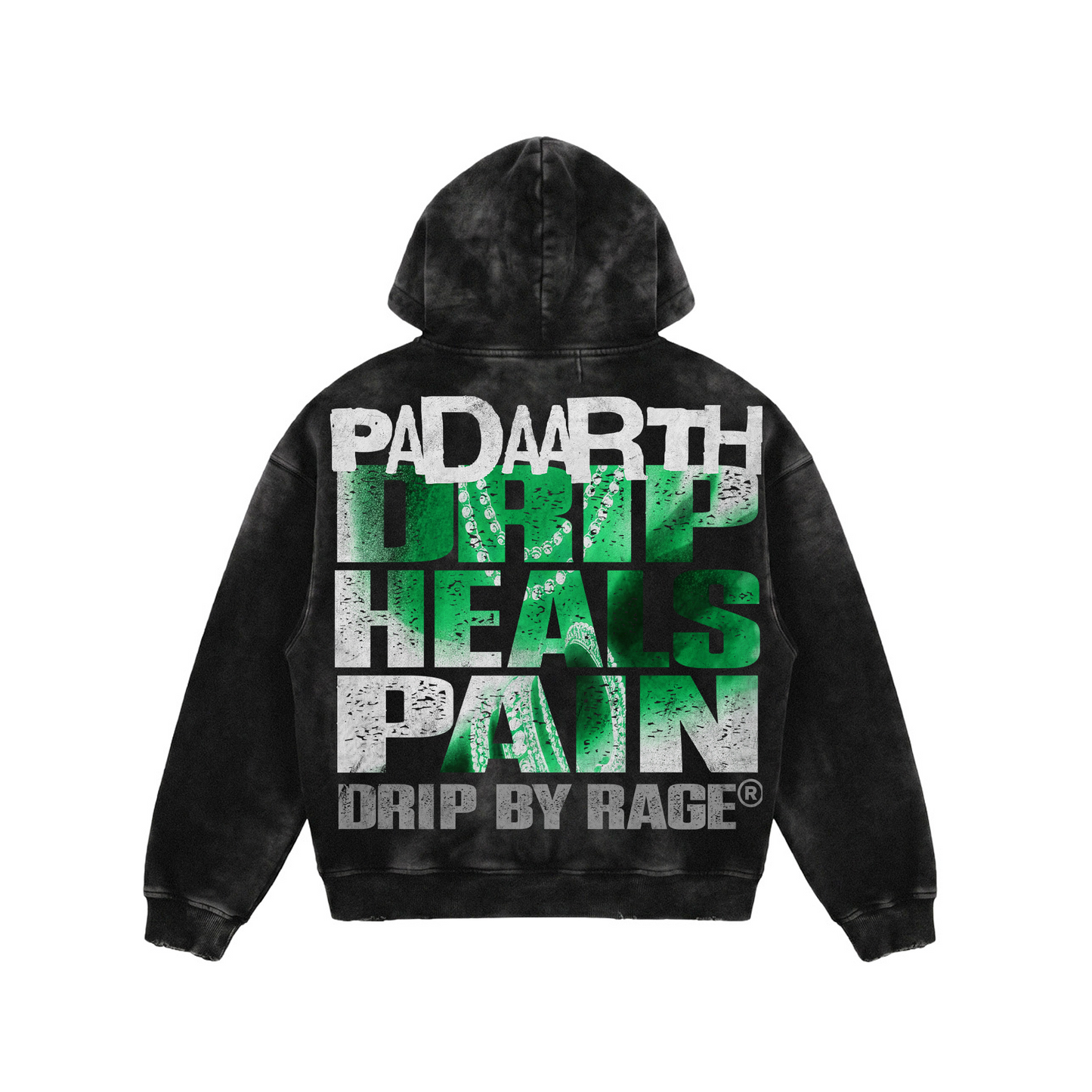EUPHORIA FADED ZIP-UP HOODIE