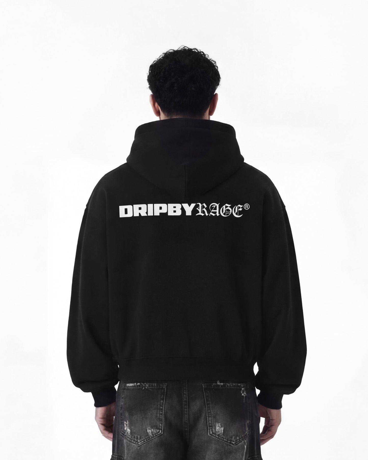 CHROME RAGE BOXY FLEECE HOODIE