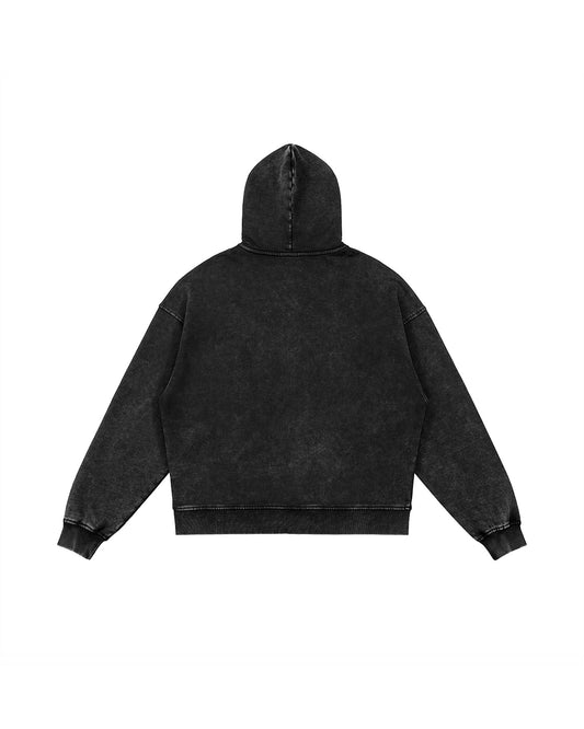 THE LABEL FADED ZIP UP HOODIE