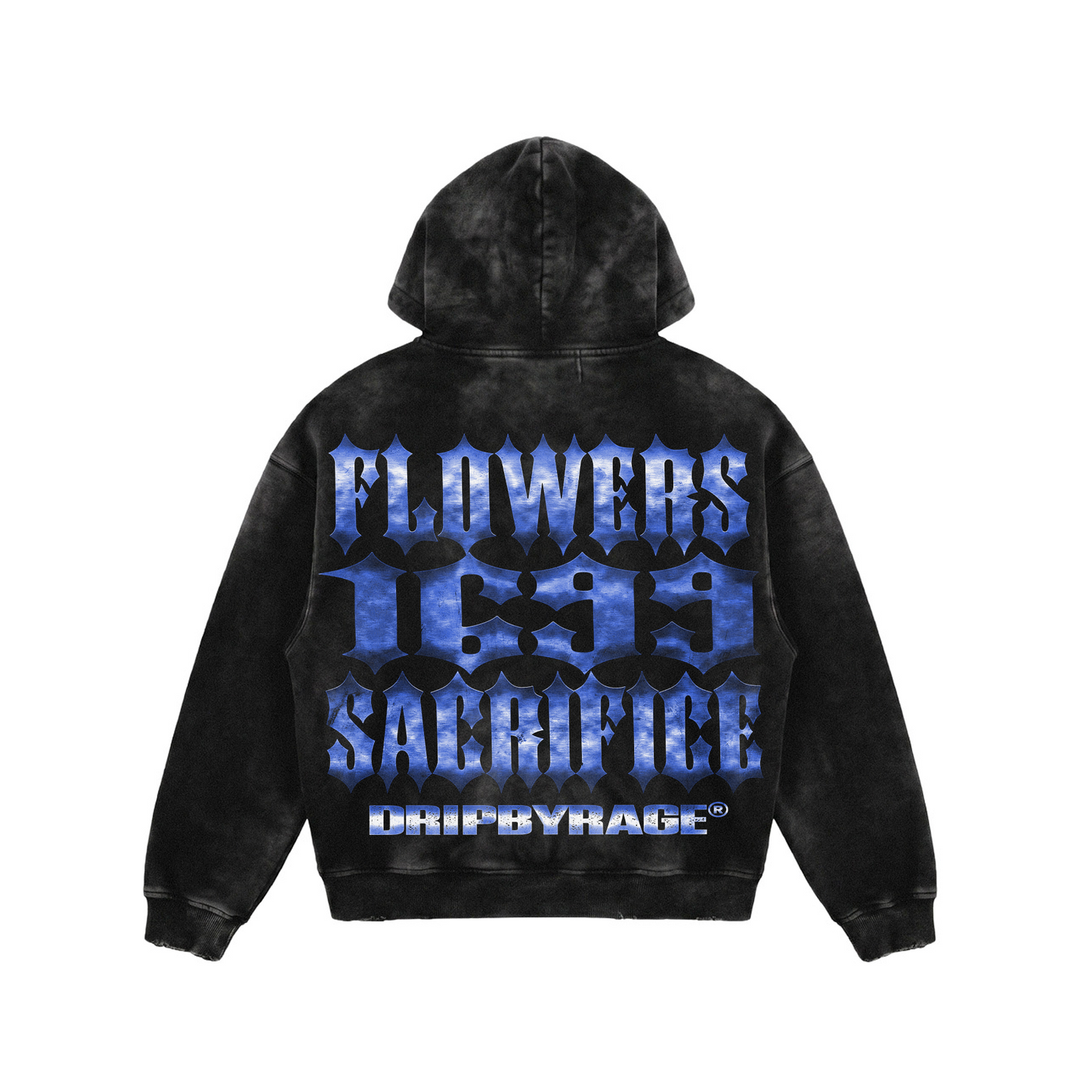 FLOWERS 1699 FADED ZIP-UP HOODIE