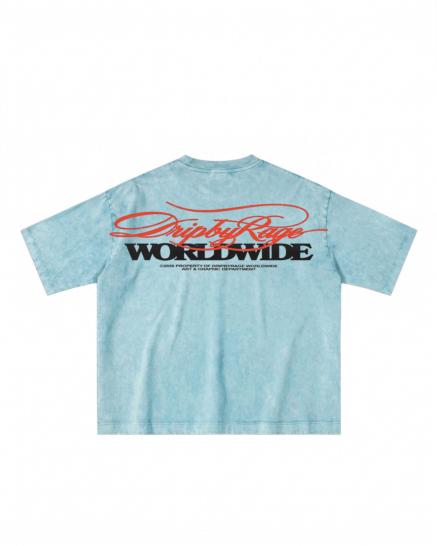 NO MERCY ABOVE OVERSIZED STONE WASH T-SHIRT