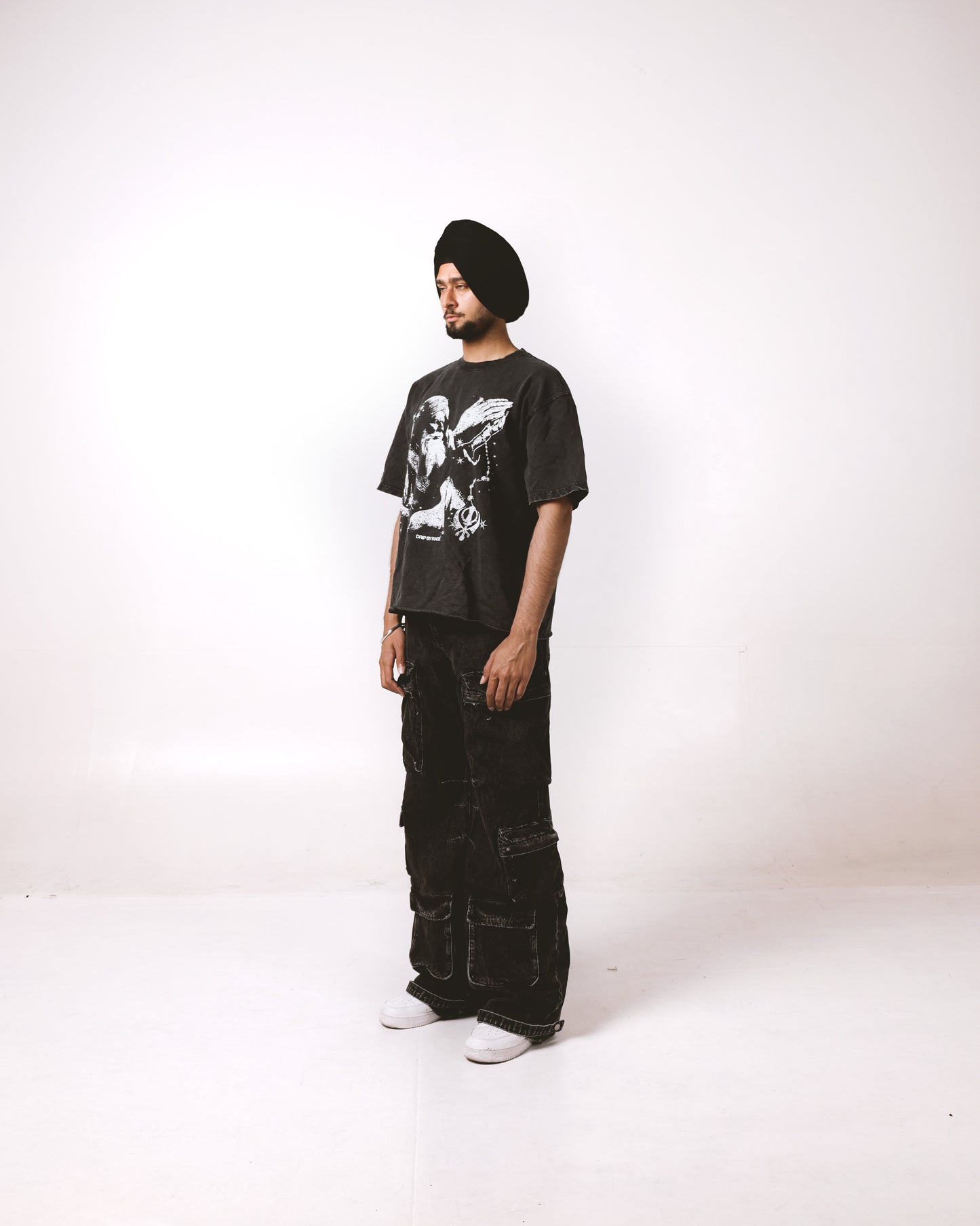 FAITH OVERSIZED FADED T-SHIRT