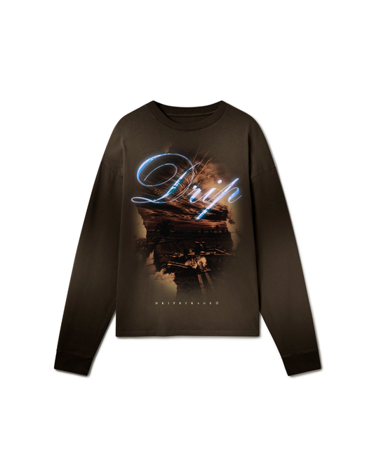 VILLAGE OVERSIZED FADED LONG SLEEVE