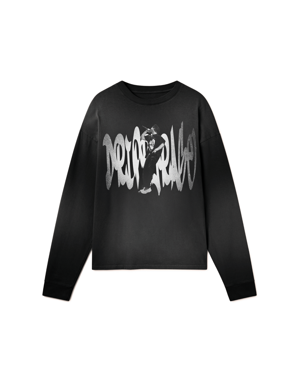 GRAFFITI OVERSIZED WASHED LONG SLEEVE