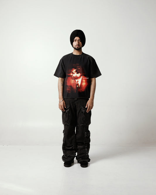 SHIV KUMAR BATALVI OVERSIZED FADED T-SHIRT