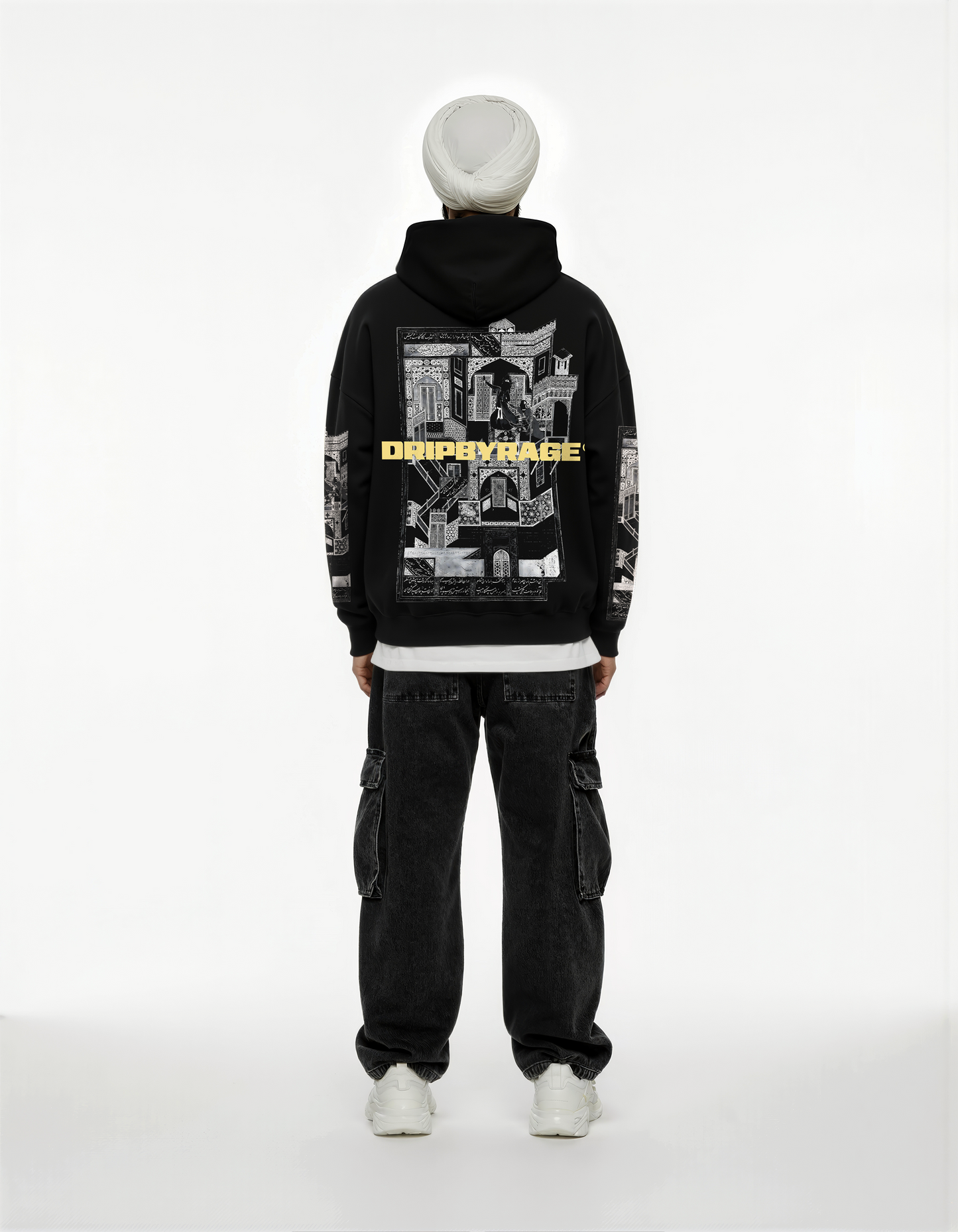 YUSUF ZULAIKHA SUN FADED BOXY HOODIE